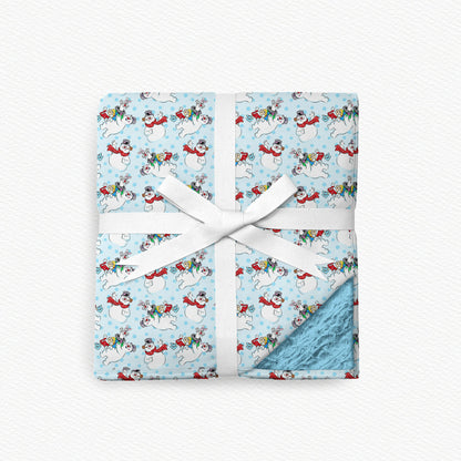 Happy Birthday! Fur Backed Bamboo Blanket