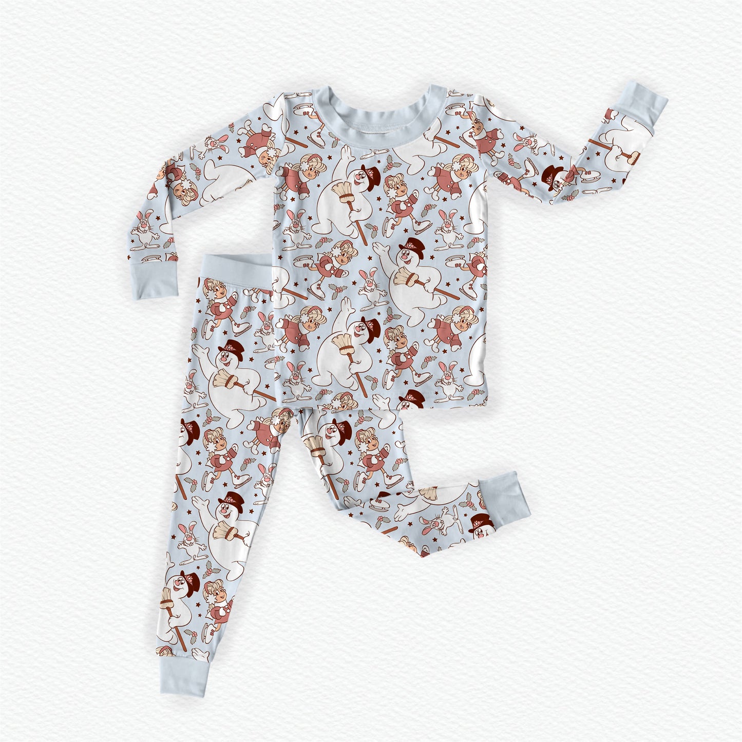 He's A Jolly, Happy Soul Bamboo Long Sleeve Two Piece Pajama Set