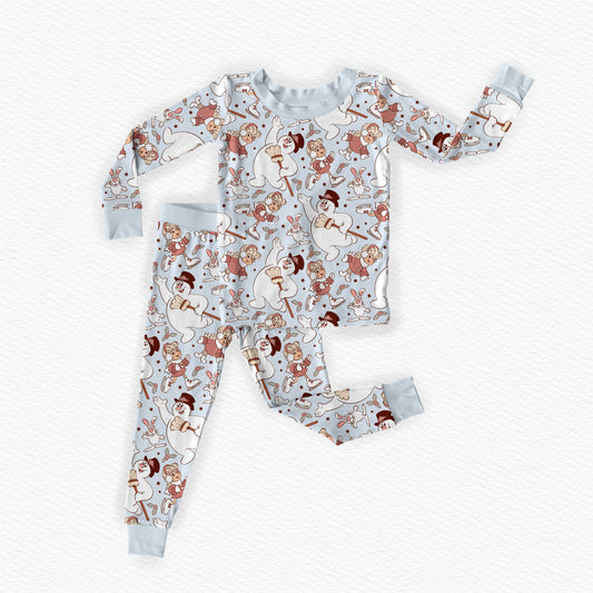 He's A Jolly, Happy Soul Bamboo Long Sleeve Two Piece Pajama Set