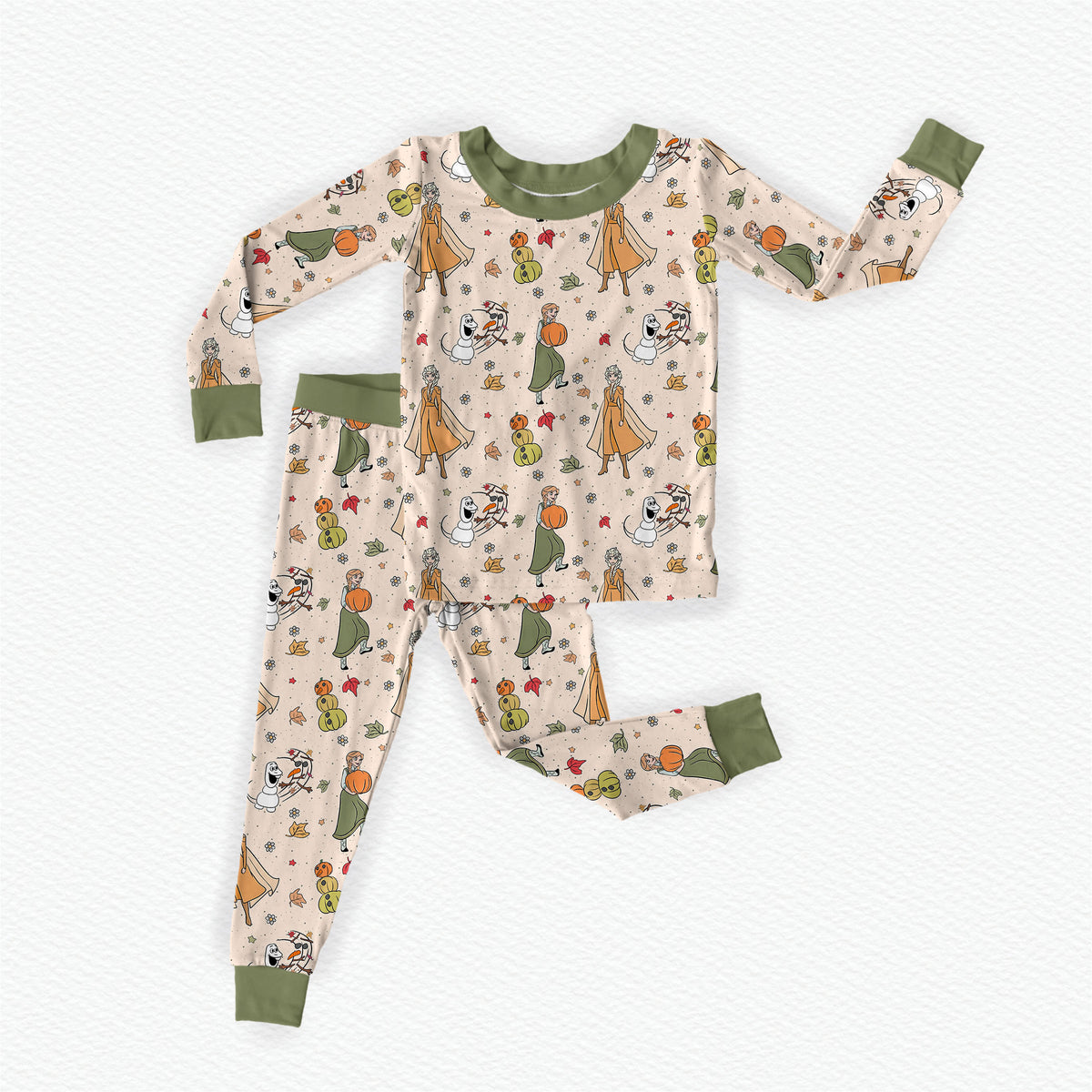 Autumn In Arendale Bamboo Long Sleeve Two Piece Pajama Set