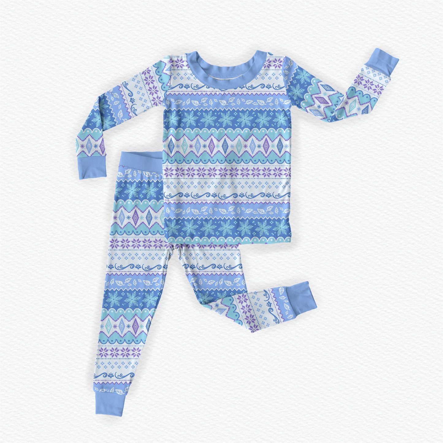 Elsa's Sweater Bamboo Long Sleeve Two Piece Pajama Set
