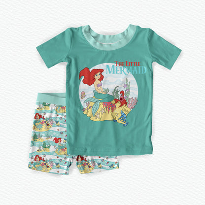The Little Mermaid Bamboo Short Sleeve & Shorts Two Piece Pajama Set