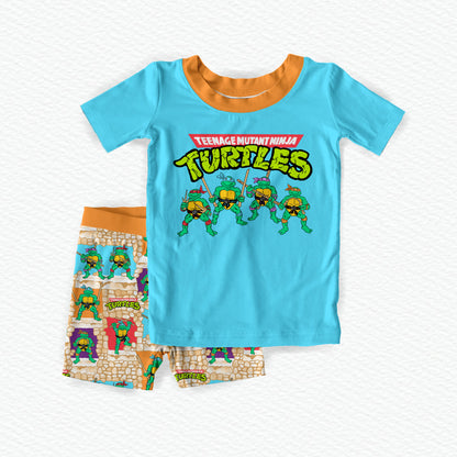 Ninja Turtles Bamboo Short Sleeve & Shorts Two Piece Pajama Set