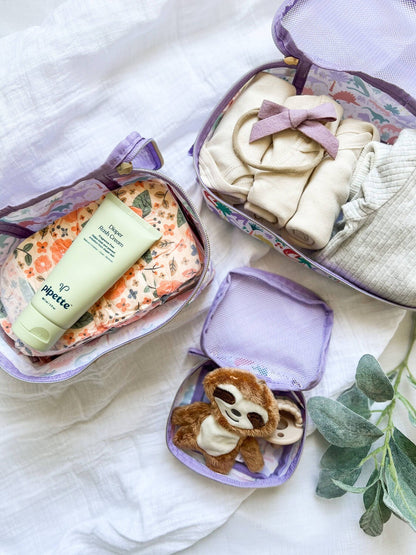 Itzy Ritzy Pack Like a Boss Diaper Bag Storage Packing Cubes- Dinosaur Darling Dinos