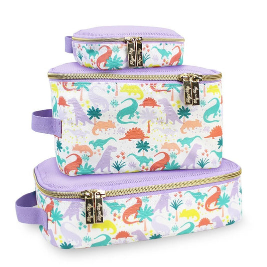 Itzy Ritzy Pack Like a Boss Diaper Bag Storage Packing Cubes- Dinosaur Darling Dinos