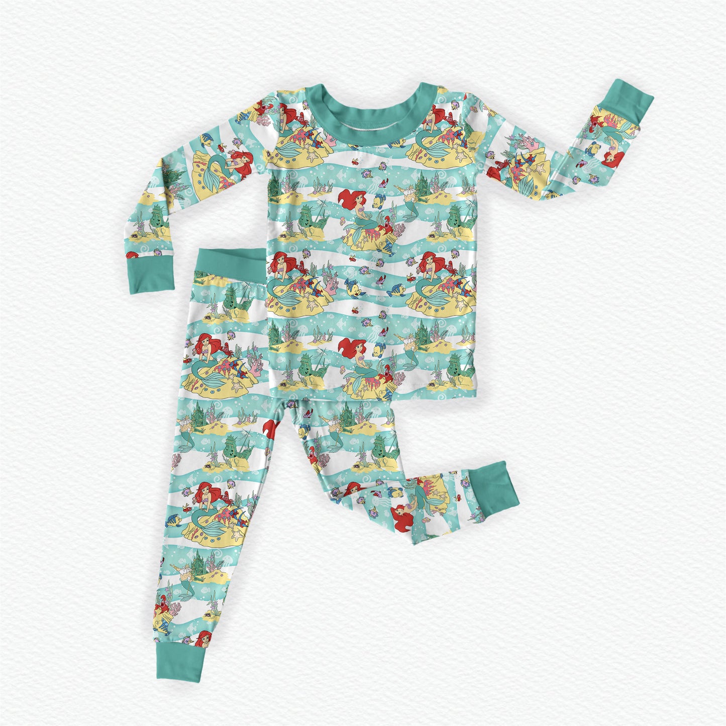 The Little Mermaid Bamboo Long Sleeve Two Piece Pajama Set