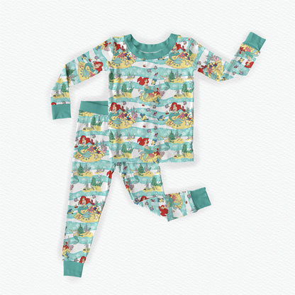 The Little Mermaid Bamboo Long Sleeve Two Piece Pajama Set