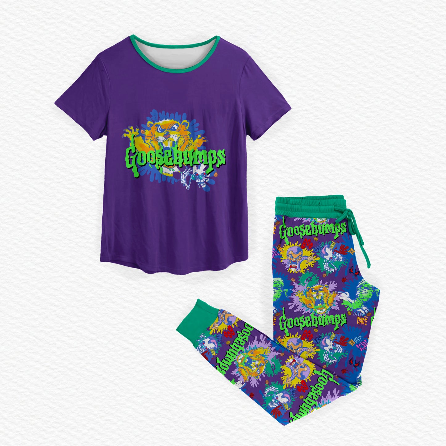 Goosebumps Bamboo Adult Jogger Style Sleep Set