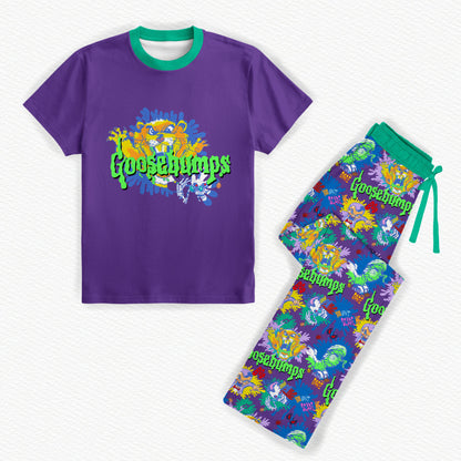 Goosebumps Bamboo Adult Straight Leg Style Sleep Set