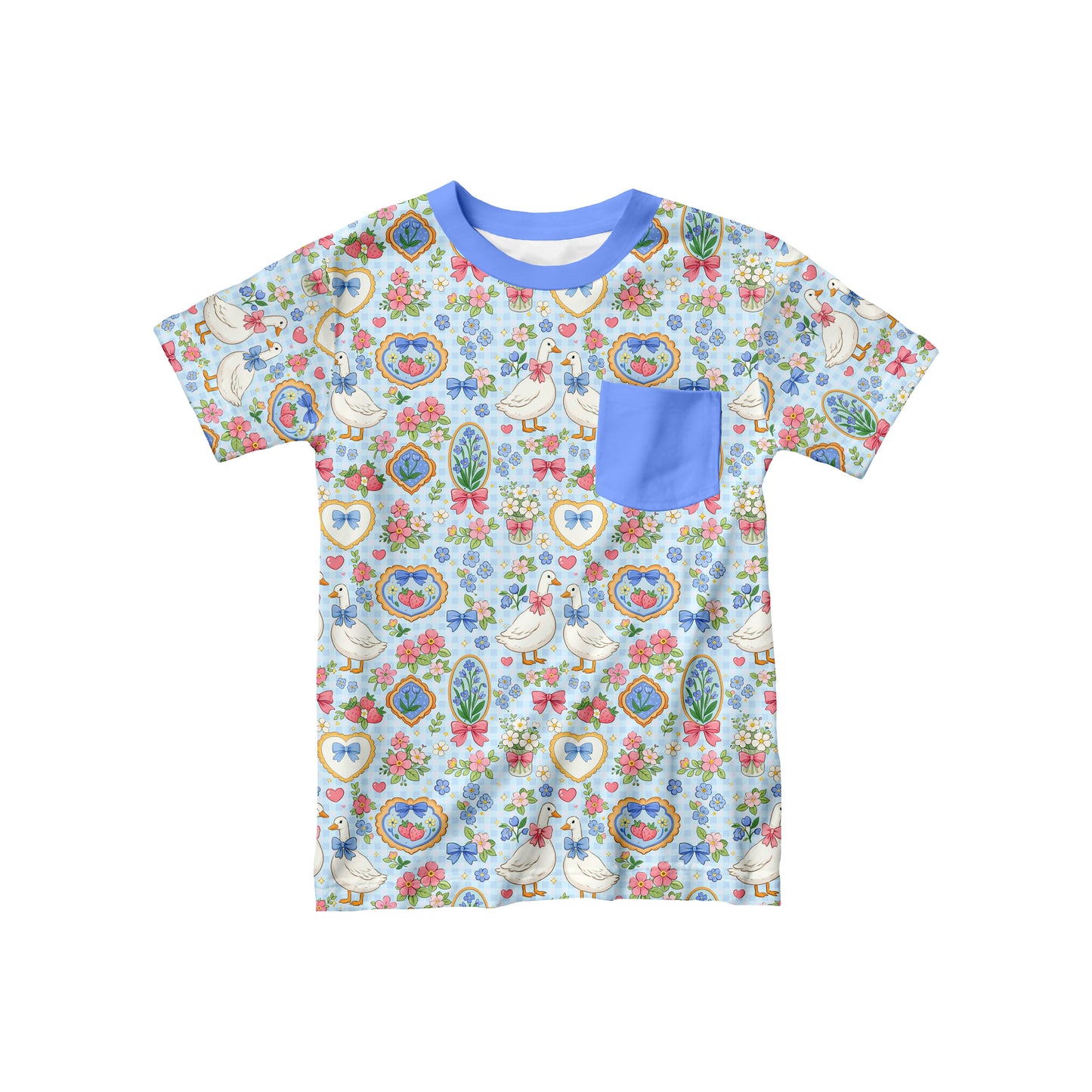 Coquette Girly Bamboo Youth Pocket Tee