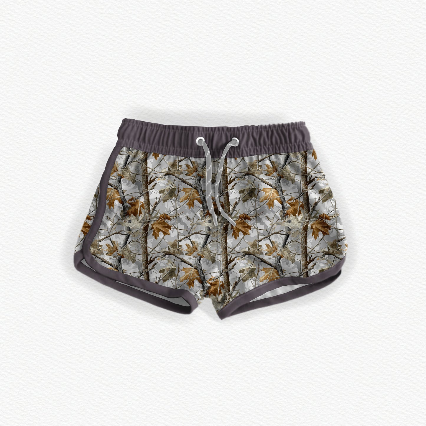 Gray Camo Swim Trunks