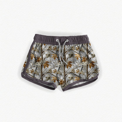 Gray Camo Swim Trunks