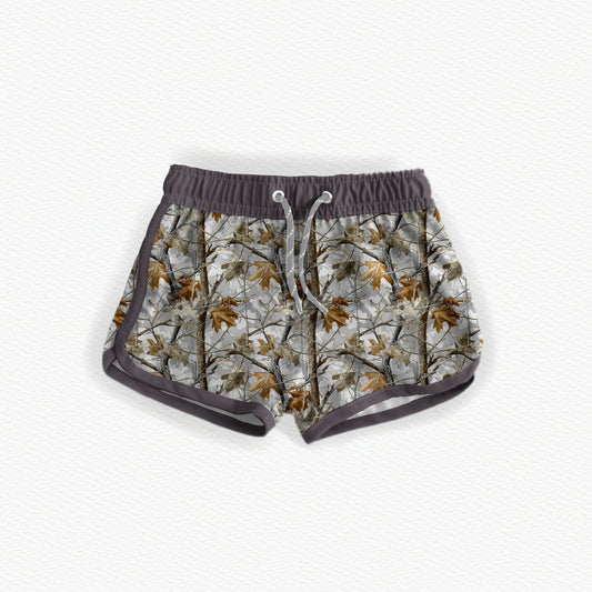 Gray Camo Swim Trunks