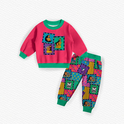 Pocahontas Bamboo French Terry Crewneck & Joggers Set