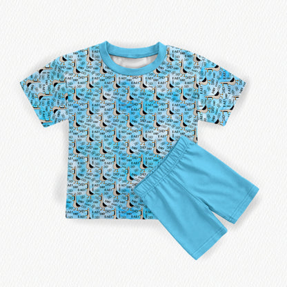 DAD! DAD! DAD! Bamboo Oversized Tee & Biker Shorts