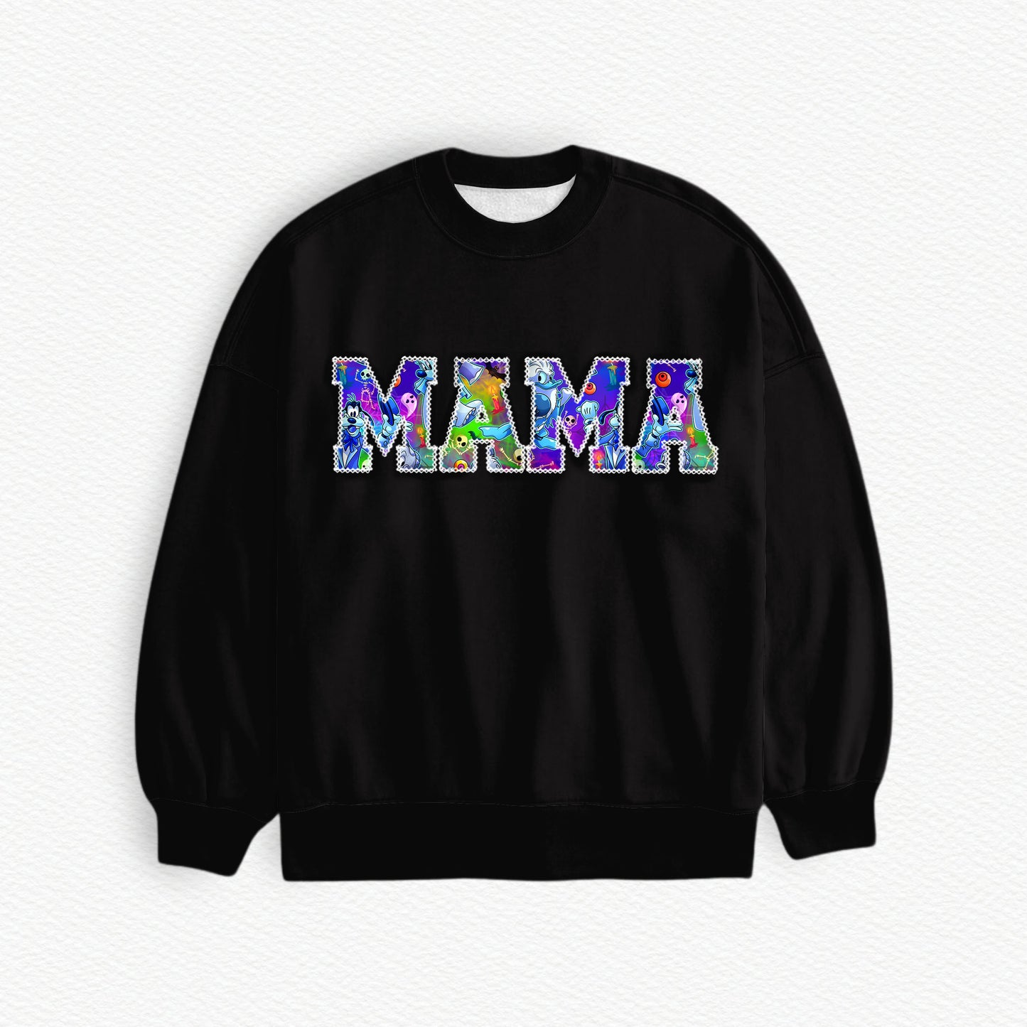 Haunted Mansion MAMA Embroidered French Terry Bamboo Spandex Adult Sweatshirt