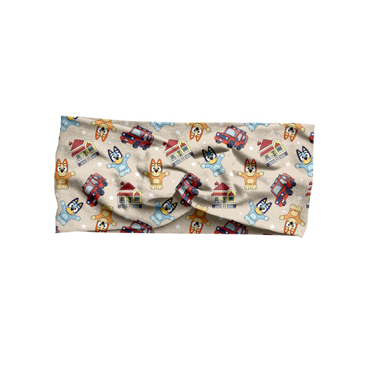 Blue Heelers Tiny People Bamboo Adult Headband