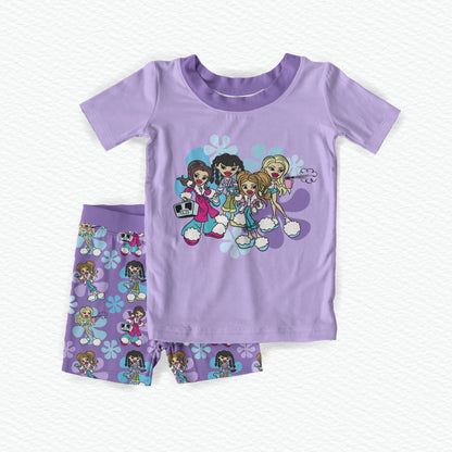 Bratz Bamboo Short Sleeve & Shorts Two Piece Pajama Set