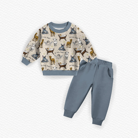 Oh Holy Night Bamboo Crewneck & Jogger Set