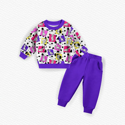101 Dalmatians Bamboo French Terry Crewneck & Joggers Set