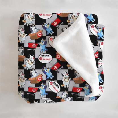 Bullseye Heelers Minky Blanket