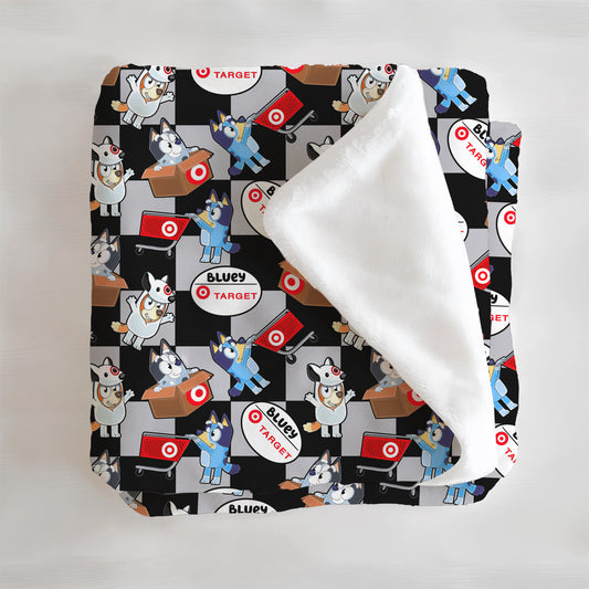Bullseye Heelers Minky Blanket