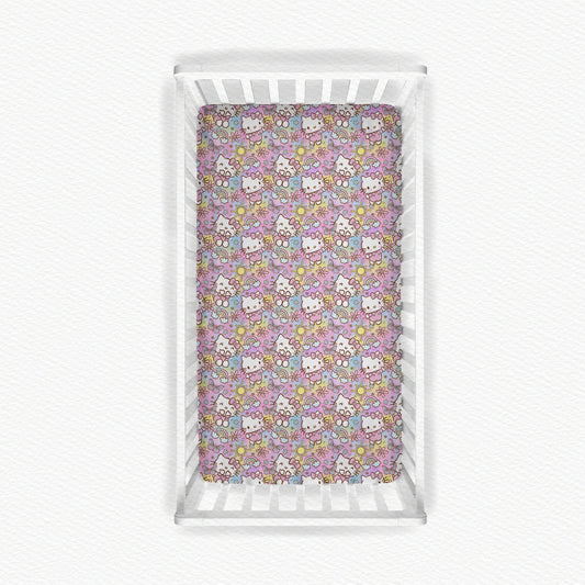 Hello Kitty Bamboo Crib Sheet
