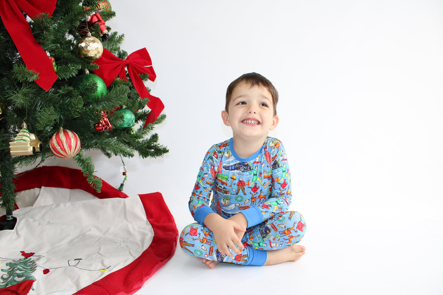 Classic Christmas Films Long Sleeve Two Piece Pajama Set