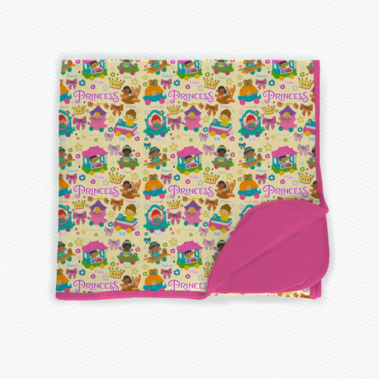 Princess Playdate Double Layered Bamboo Blanket