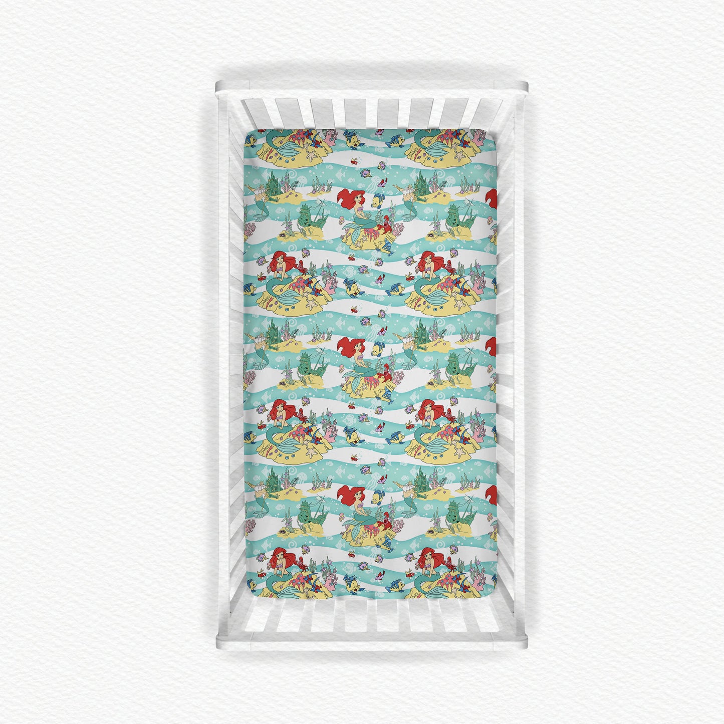 The Little Mermaid Bamboo Crib Sheet