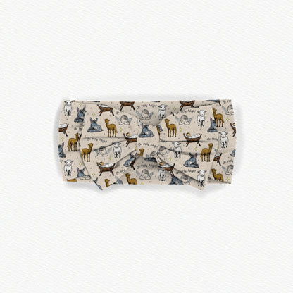 Oh Holy Night Bamboo Bow Headband