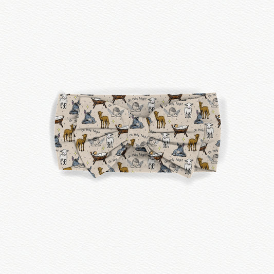 Oh Holy Night Bamboo Bow Headband