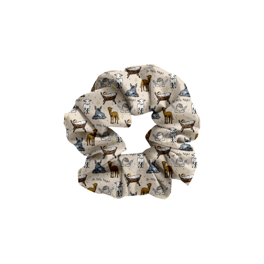 Oh Holy Night Bamboo Scrunchie