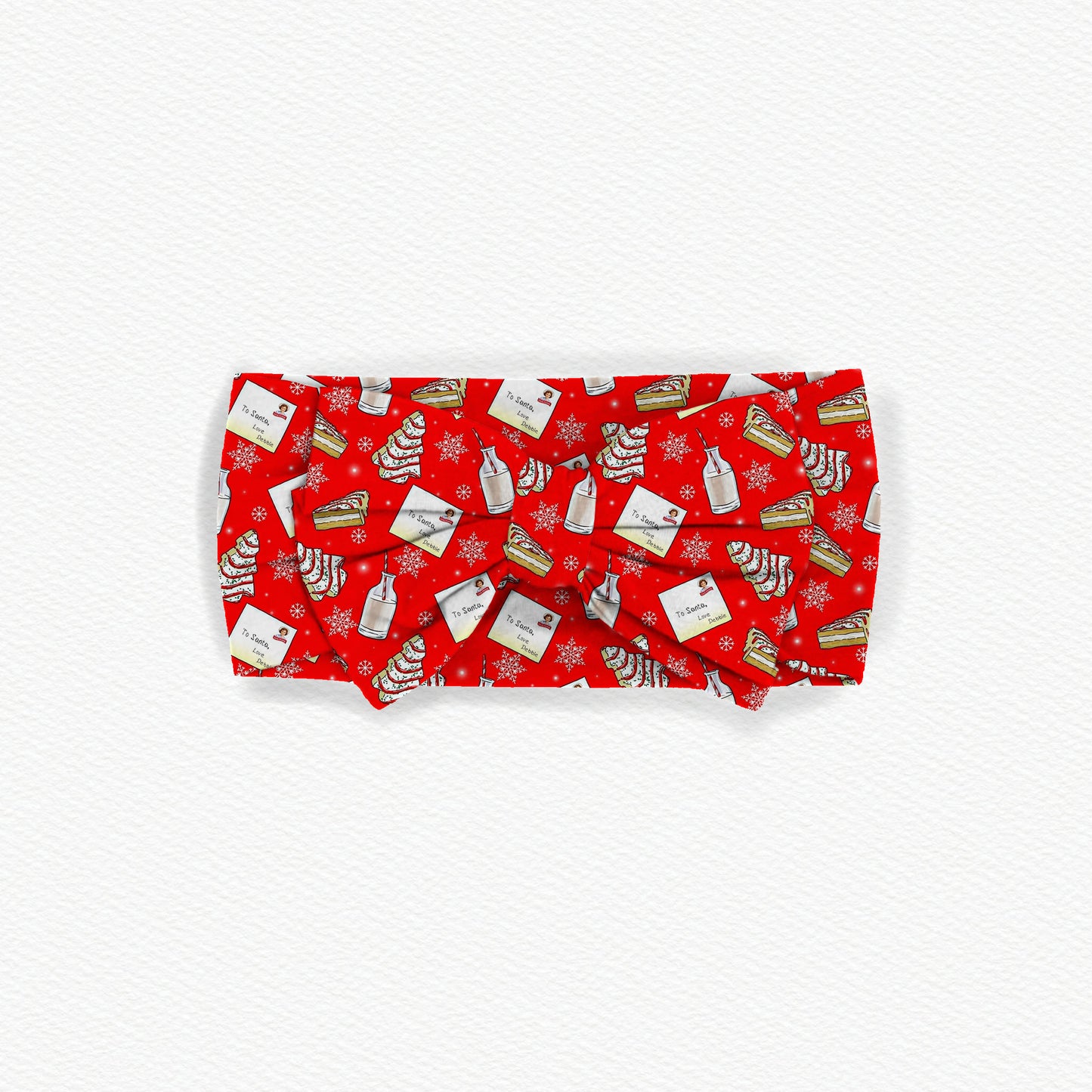 Christmas Tree Cakes Bamboo Bow Headband