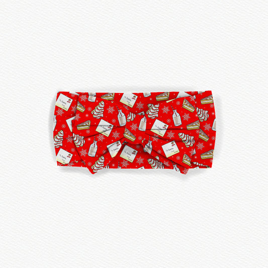 Christmas Tree Cakes Bamboo Bow Headband
