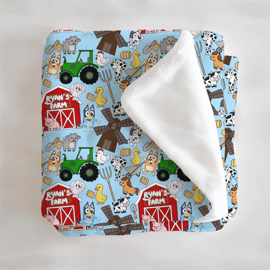B-I-N-G-O Was His Name-o Minky Blanket