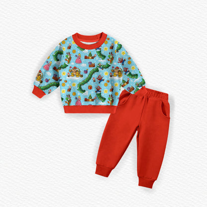 Mario's Christmas Carol Bamboo Crewneck & Jogger Set