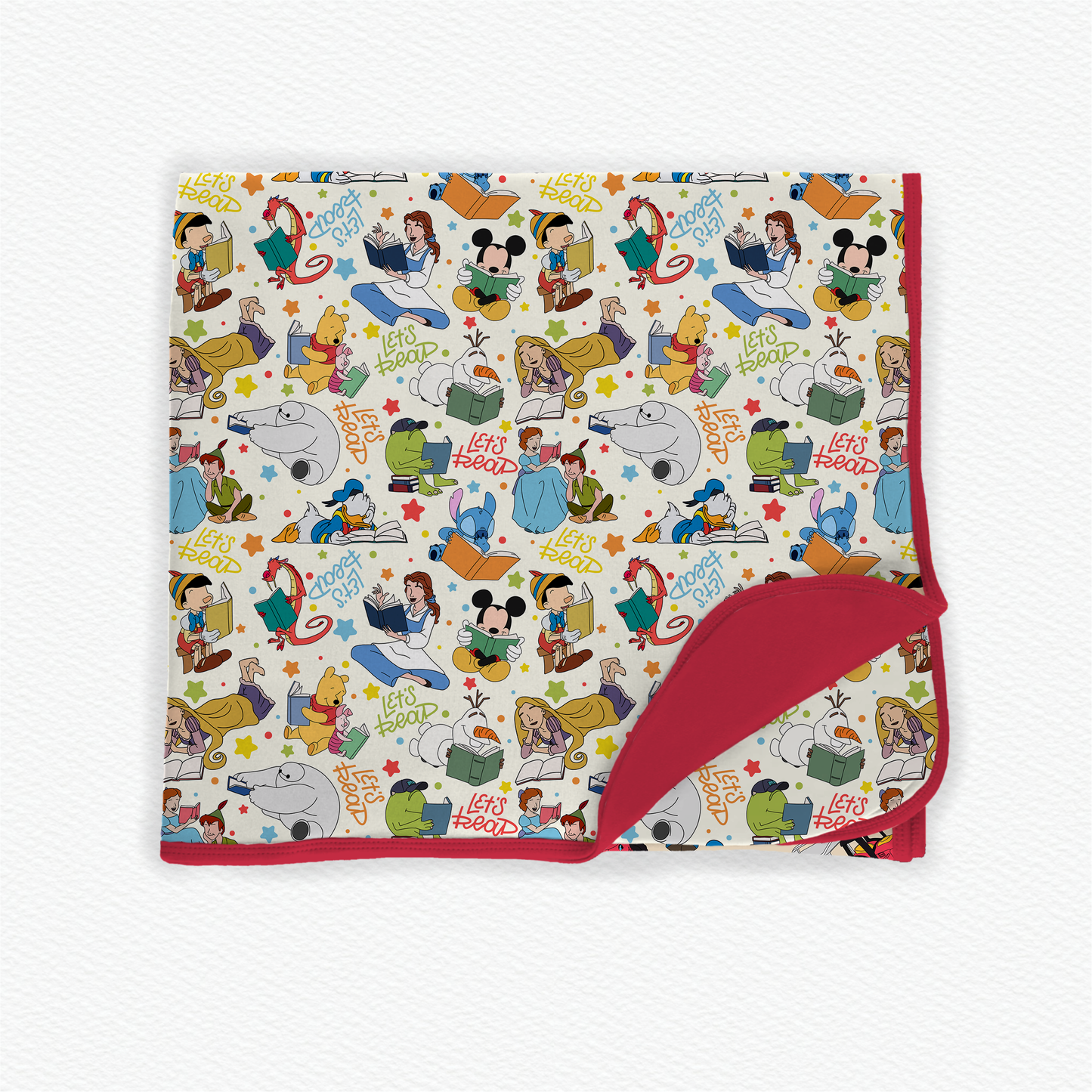 Let's Read Double Layered Bamboo Blanket