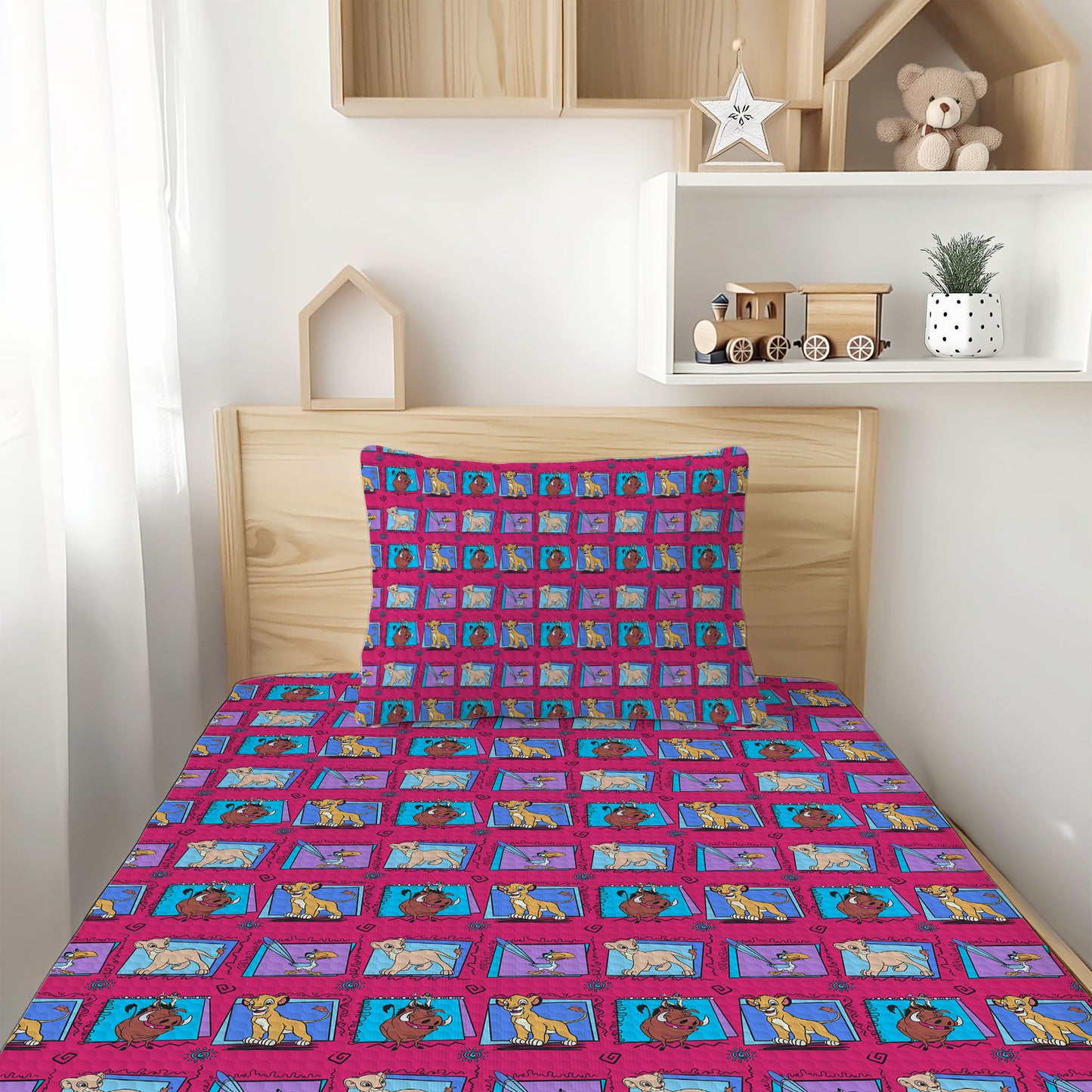 Lion King Bamboo Twin Sheet & Pillowcase Set