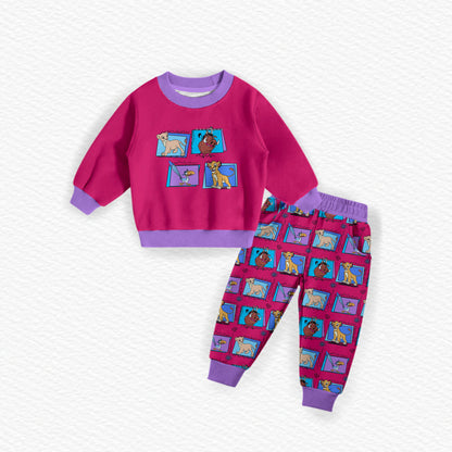 Lion King Bamboo French Terry Crewneck & Joggers Set