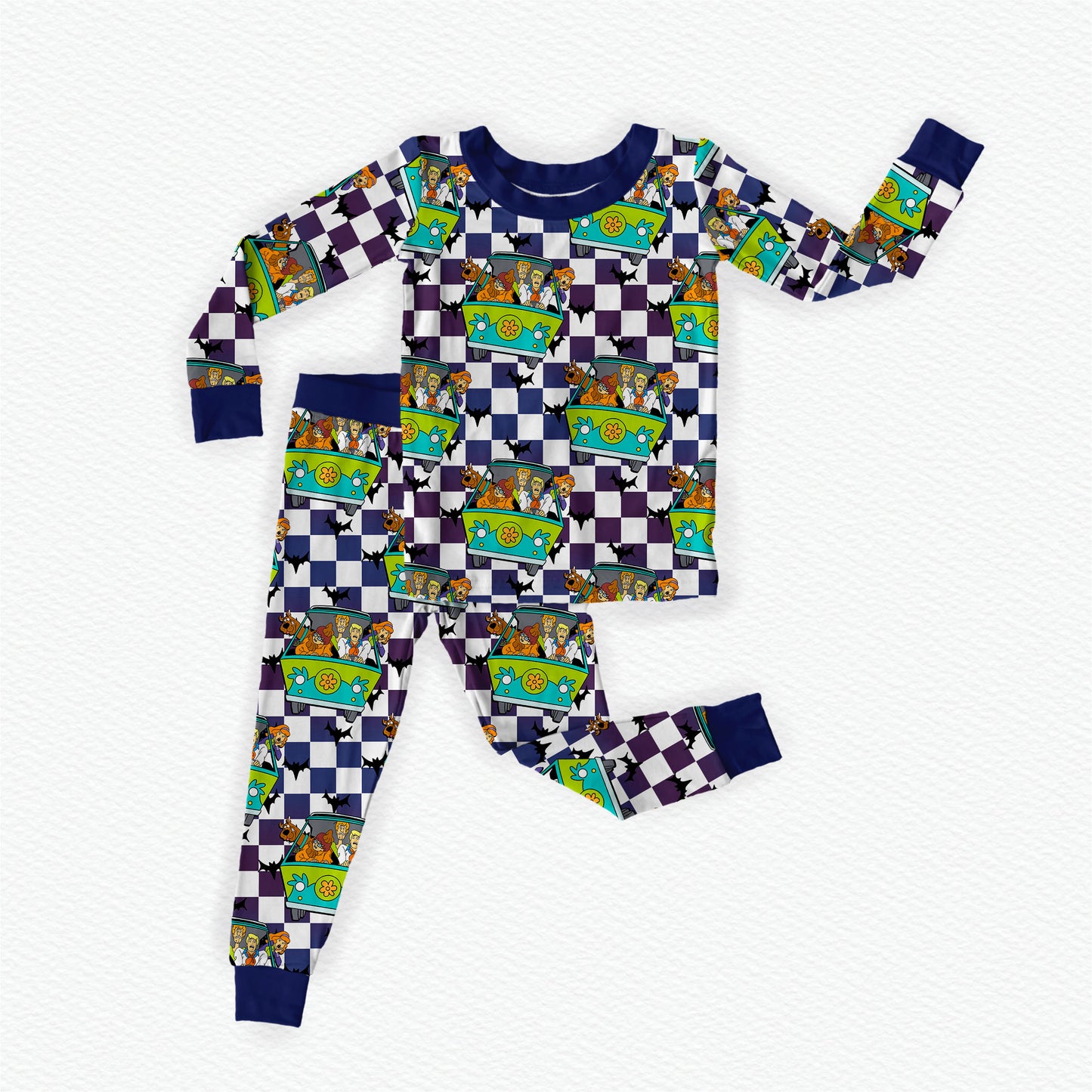 Meddling Kids Bamboo Long Sleeve Two Piece Pajama Set