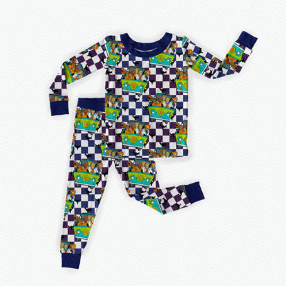 Meddling Kids Bamboo Long Sleeve Two Piece Pajama Set