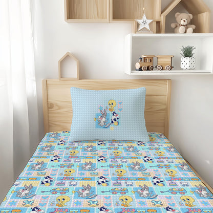 Looney Tunes Bamboo Twin Sheet & Pillowcase Set