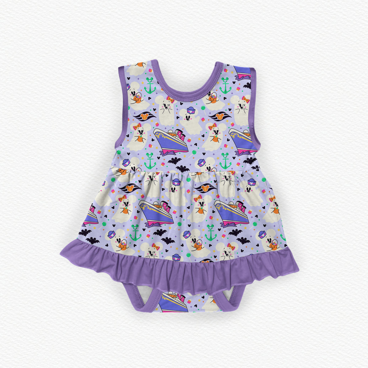 Boo Voyage! Bamboo Ruffle Tank Dress