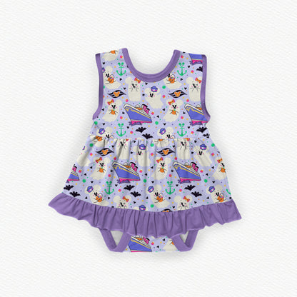 Boo Voyage! Bamboo Ruffle Tank Dress