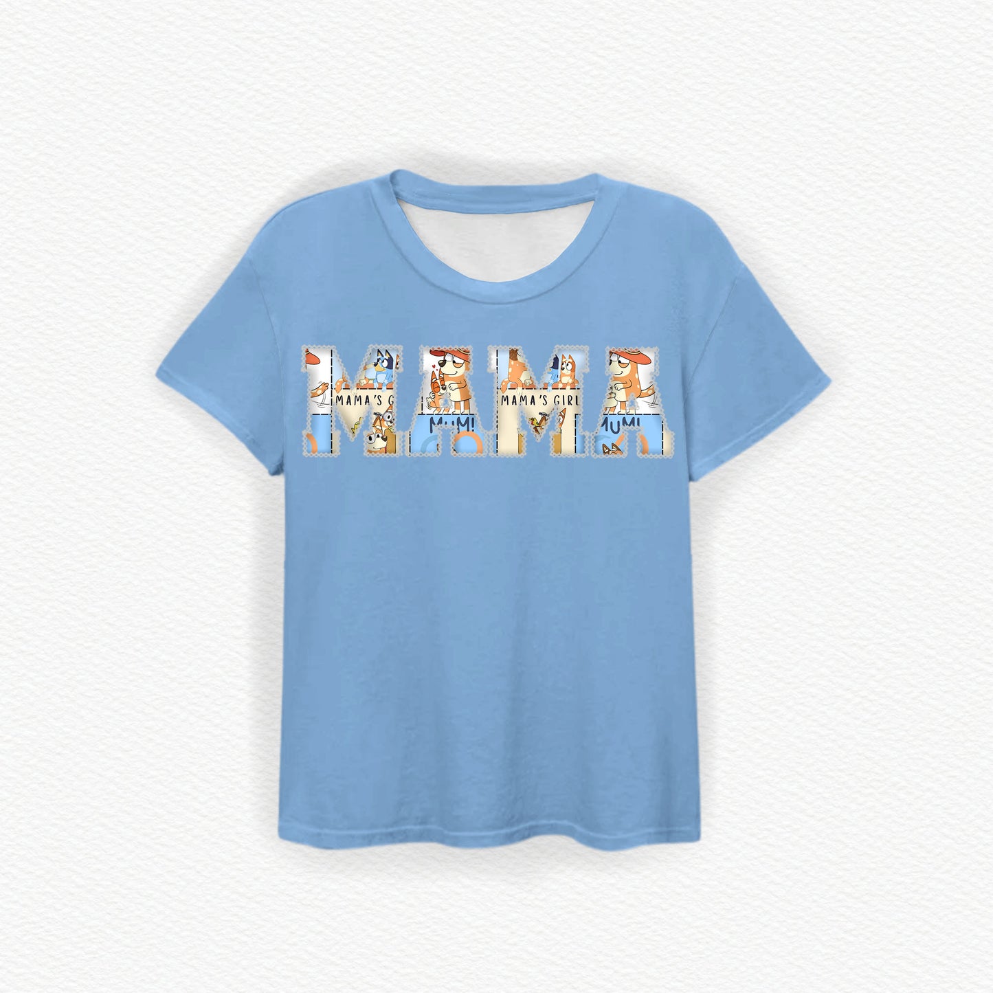Mama's Girl MAMA Embroidered Bamboo Tee