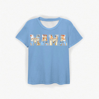 Mama's Girl MAMA Embroidered Bamboo Tee