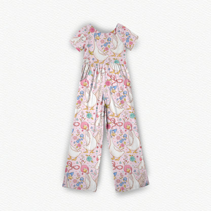 Marie Bamboo Wide Leg Romper