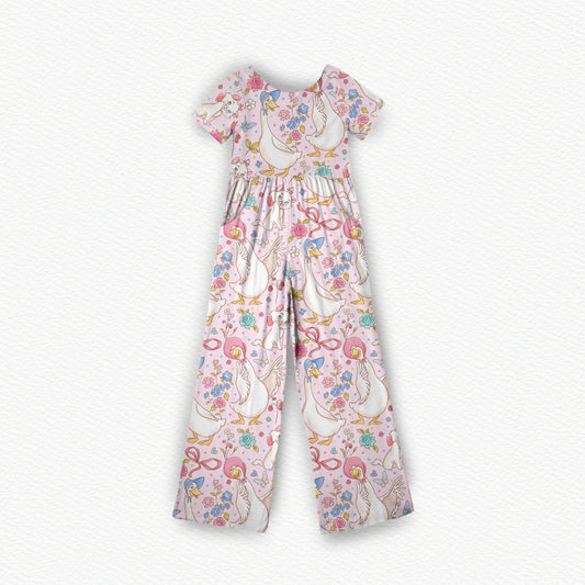 Marie Bamboo Wide Leg Romper