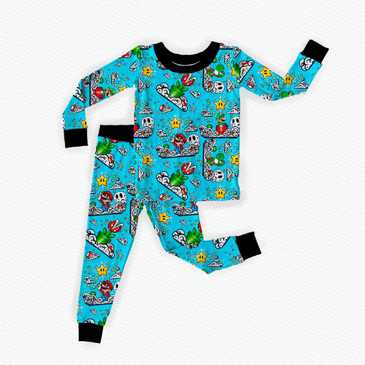 It's-A-Me! Bamboo Long Sleeve Two Piece Pajama Set
